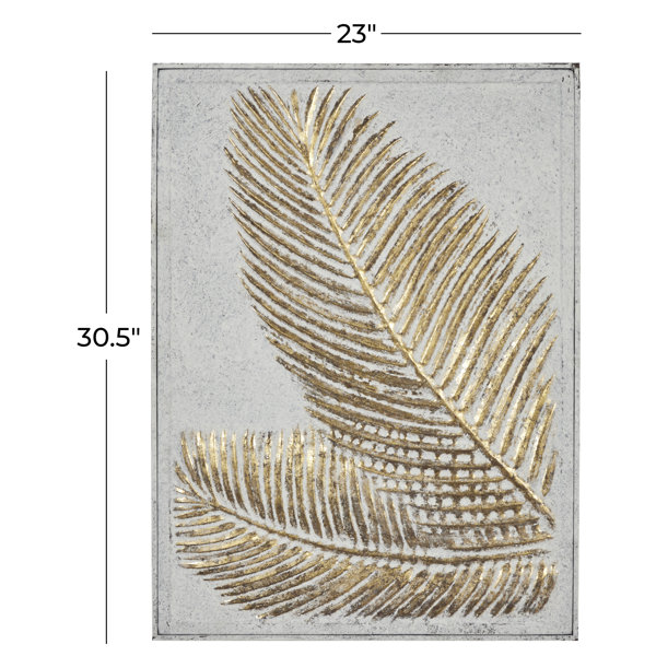 Bay Isle Home Palm Leaf Metal Wall Décor & Reviews Wayfair